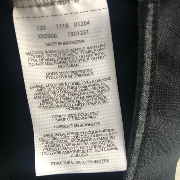 Columbia mock neck pullover sweatshirt in black and grey large - Picture 4 of 5